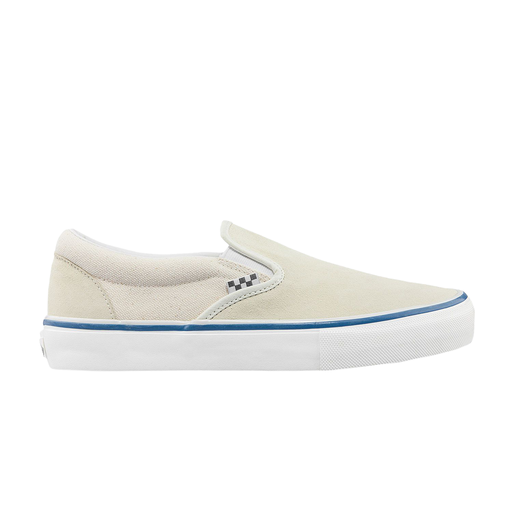 Pre-owned Vans Skate Slip-on 'raw Canvas - Classic White' In Cream
