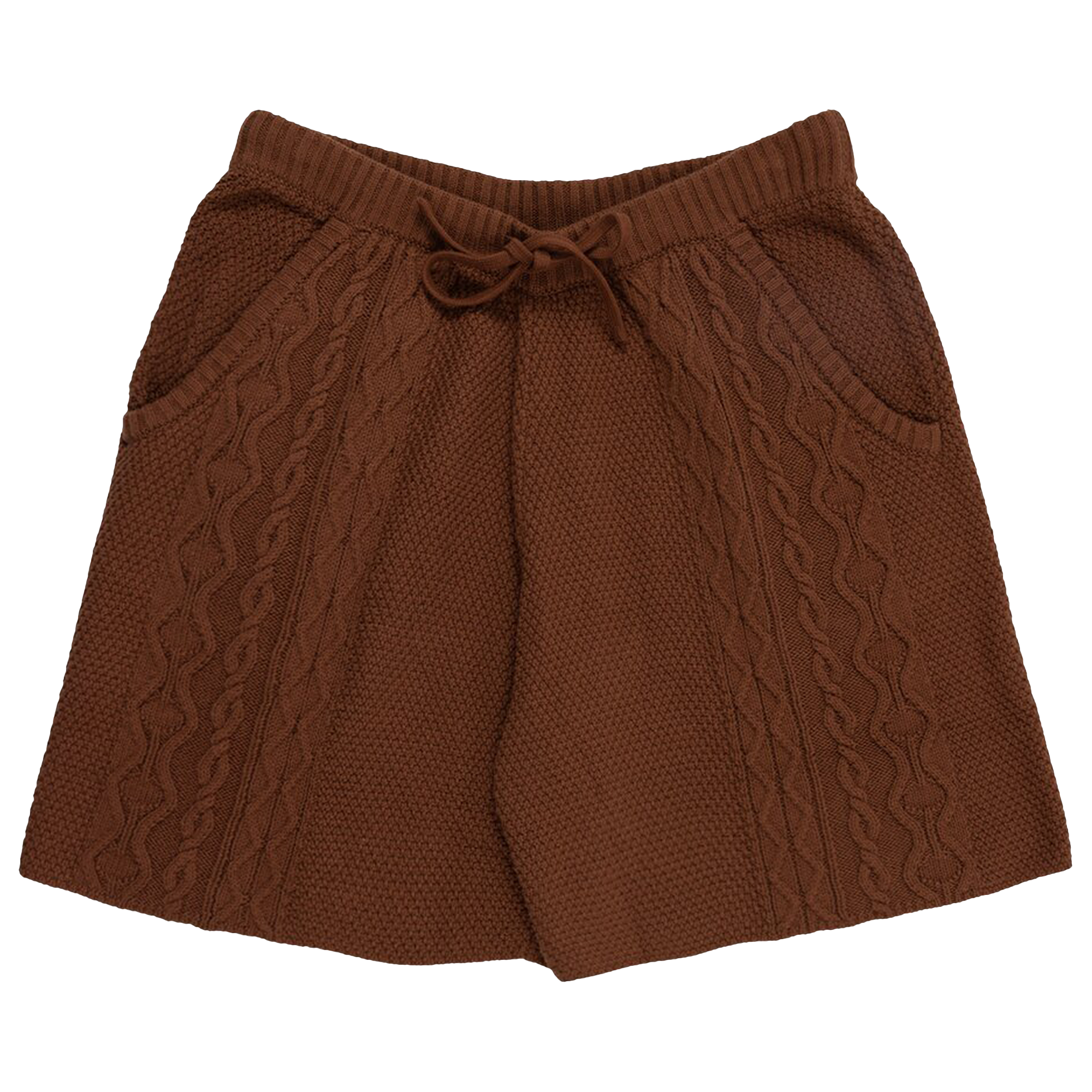 Pre-owned Pleasures Charlie Knit Shorts 'brown