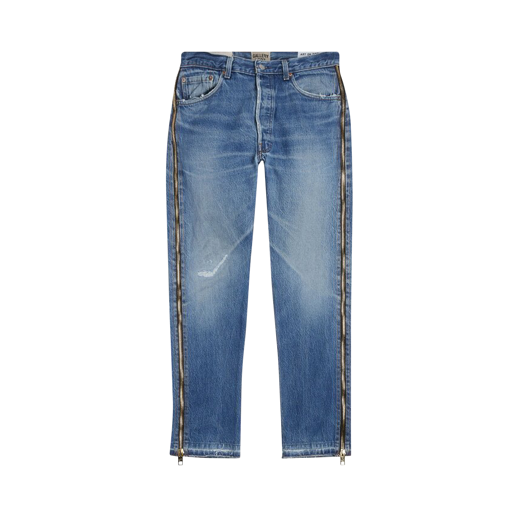 Pre-owned Gallery Dept. Studded La Flare Pants 'indigo' In Blue