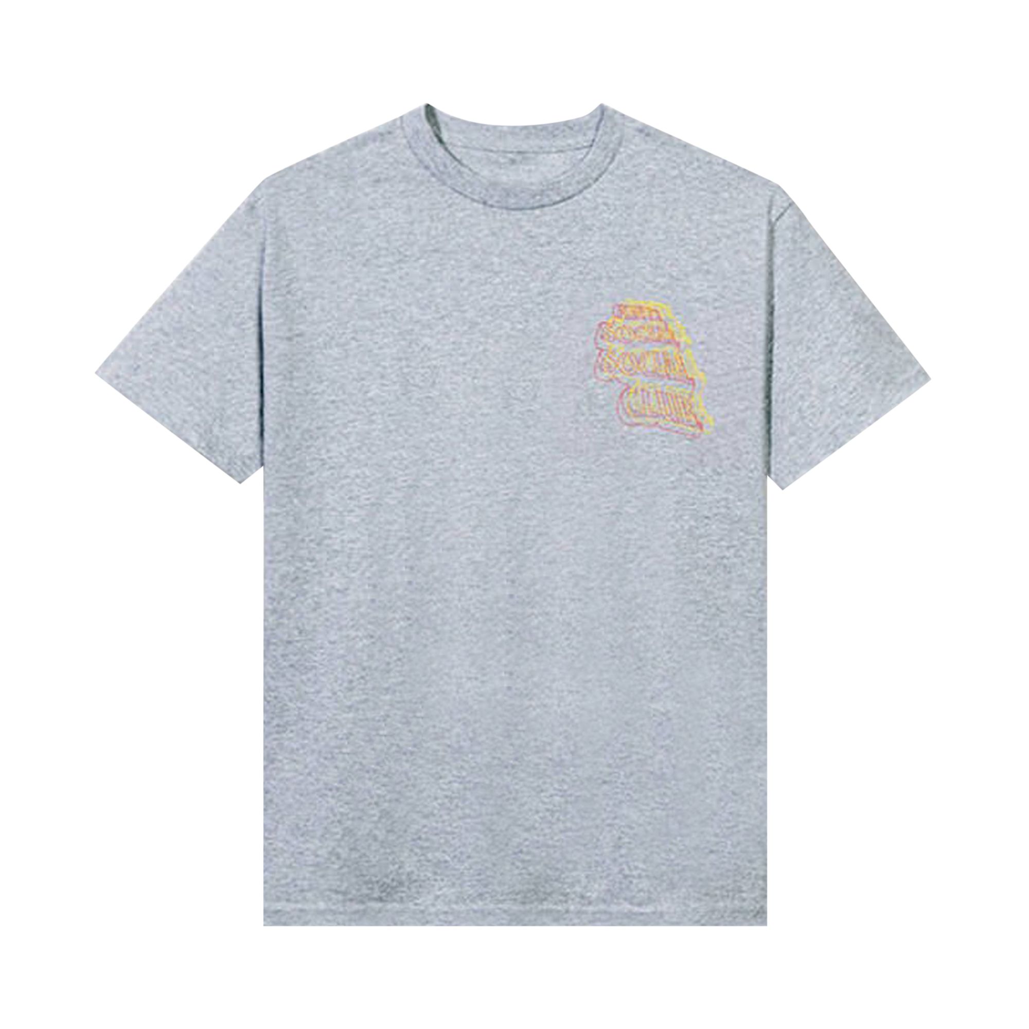 Anti Social Social Club Neon Lights And A Lot Of Rain Tee 'Grey' | Men's Size M