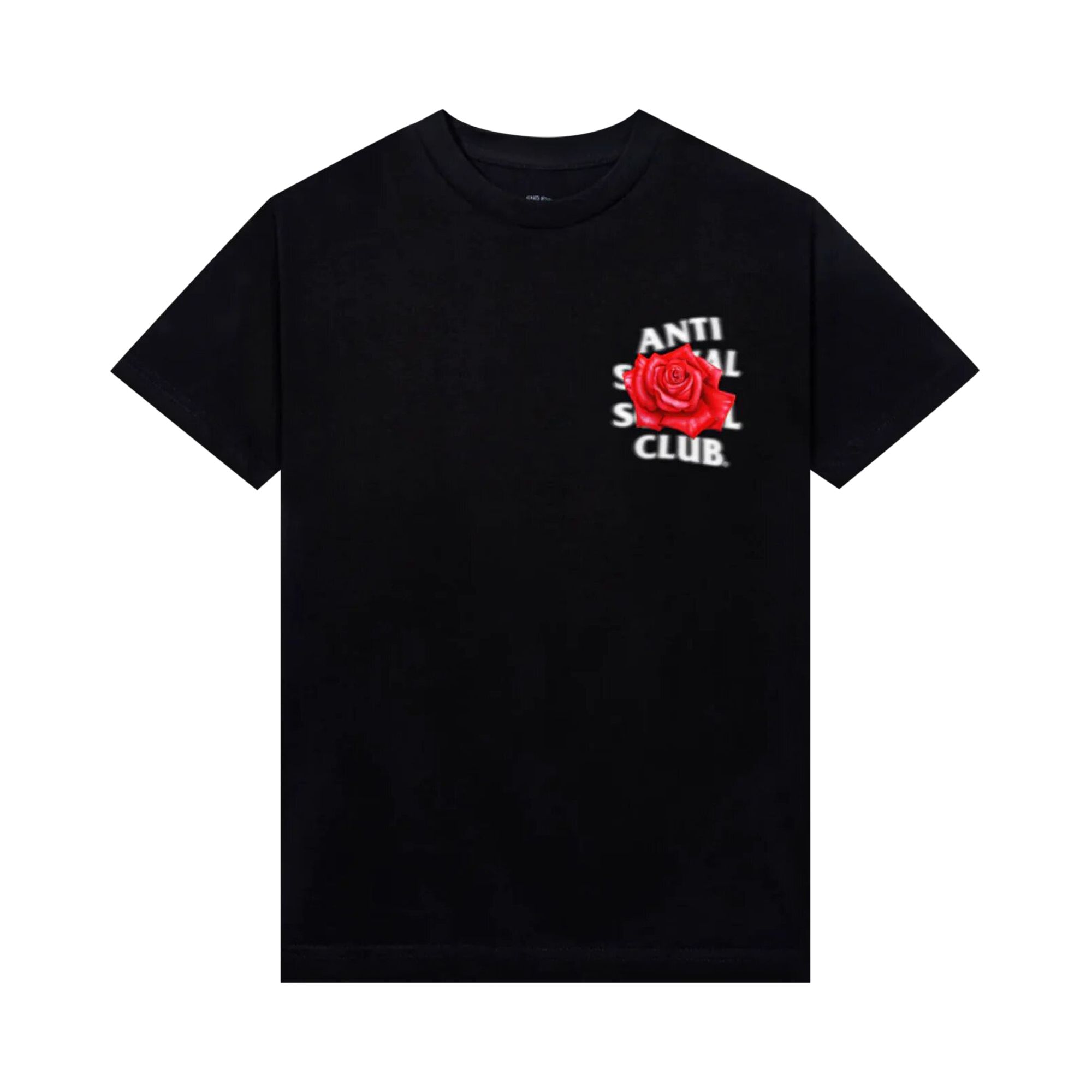 Pre-owned Anti Social Social Club Roses Are Red Tee 'black'