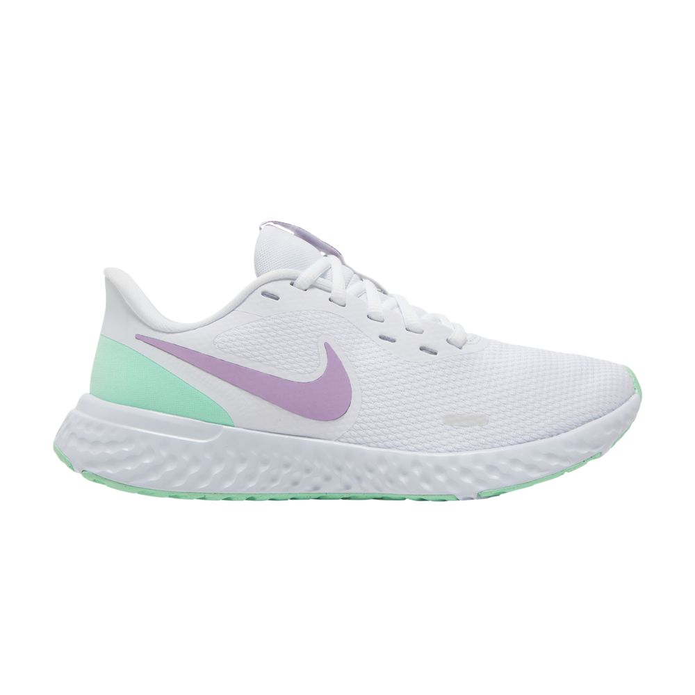 Pre-owned Nike Wmns Revolution 5 'white Green Glow Violet'