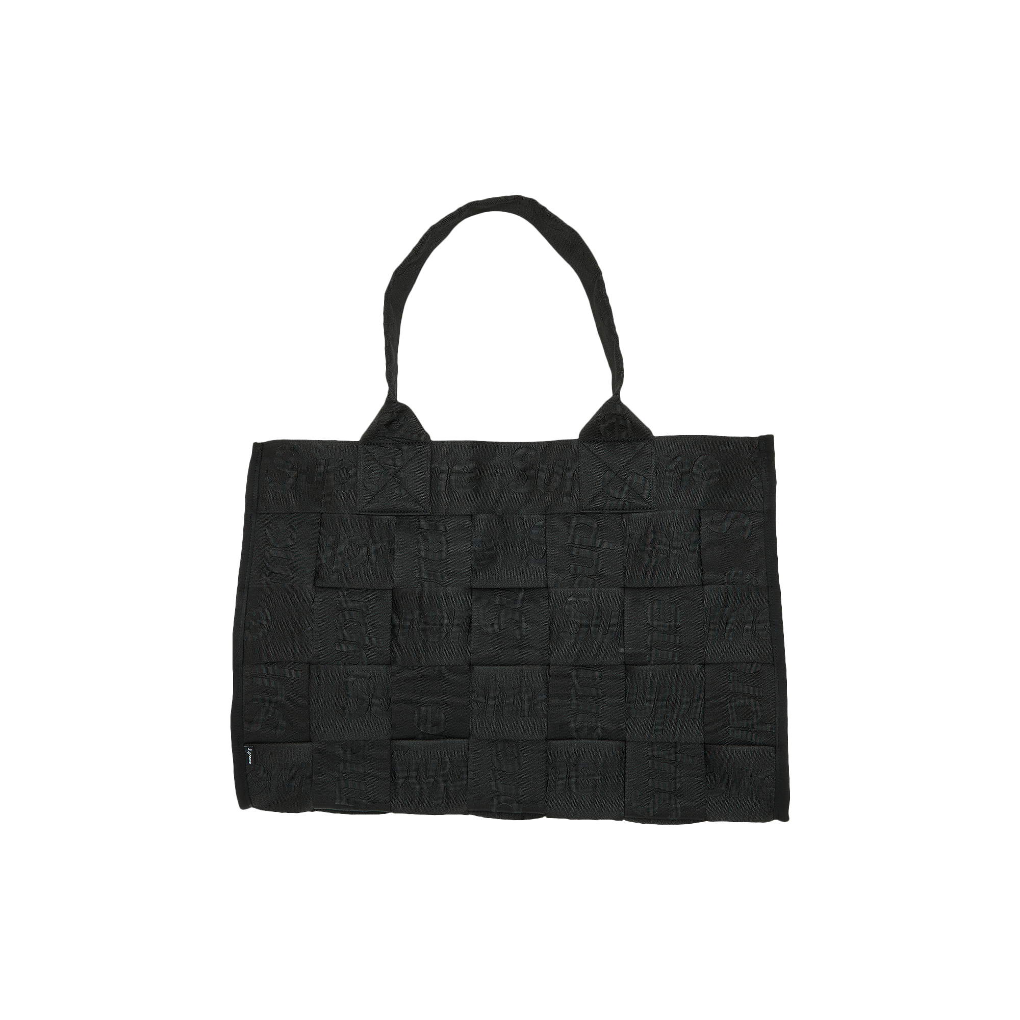 Pre-owned Supreme Woven Large Tote Bag 'black'