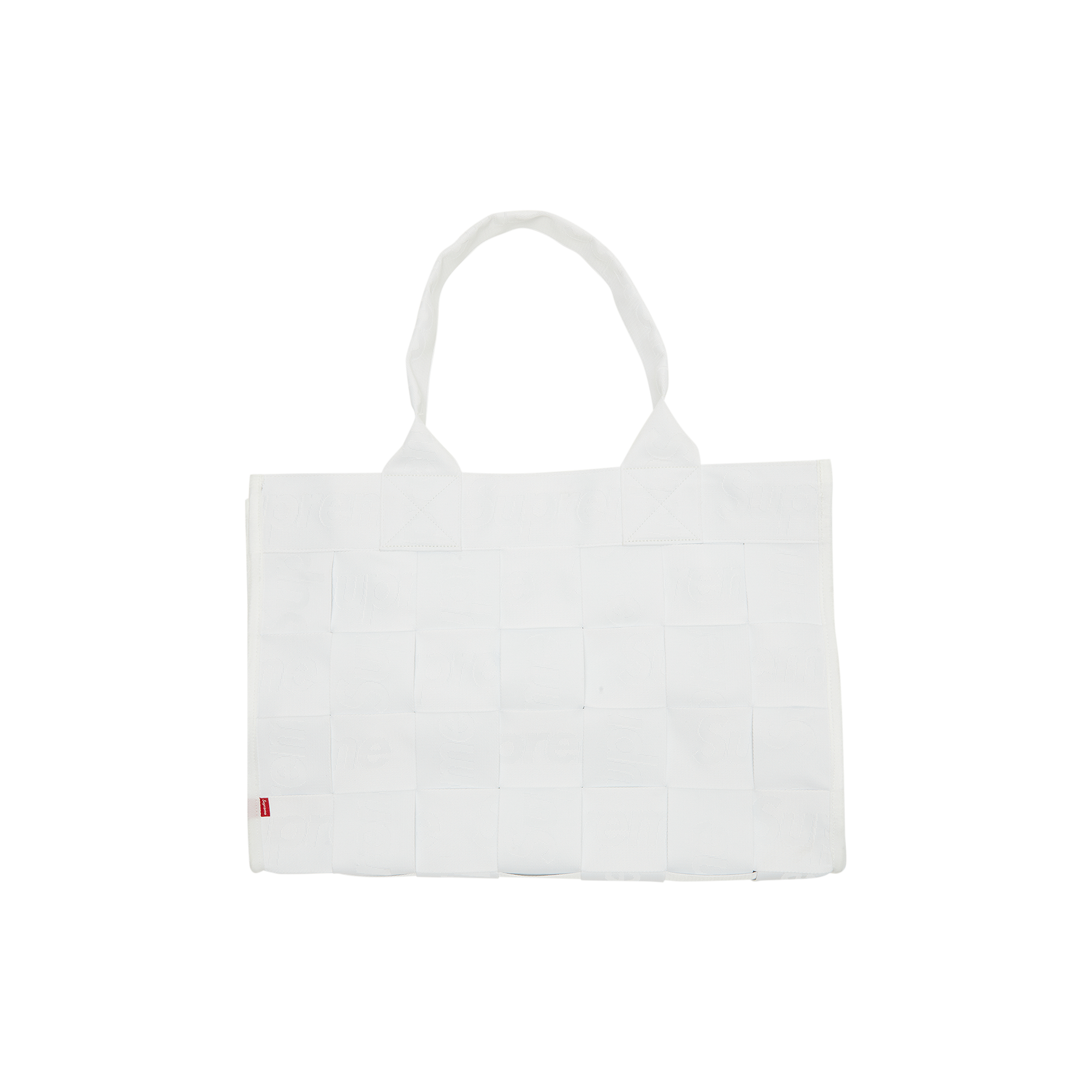 Pre-owned Supreme Woven Large Tote Bag 'white'