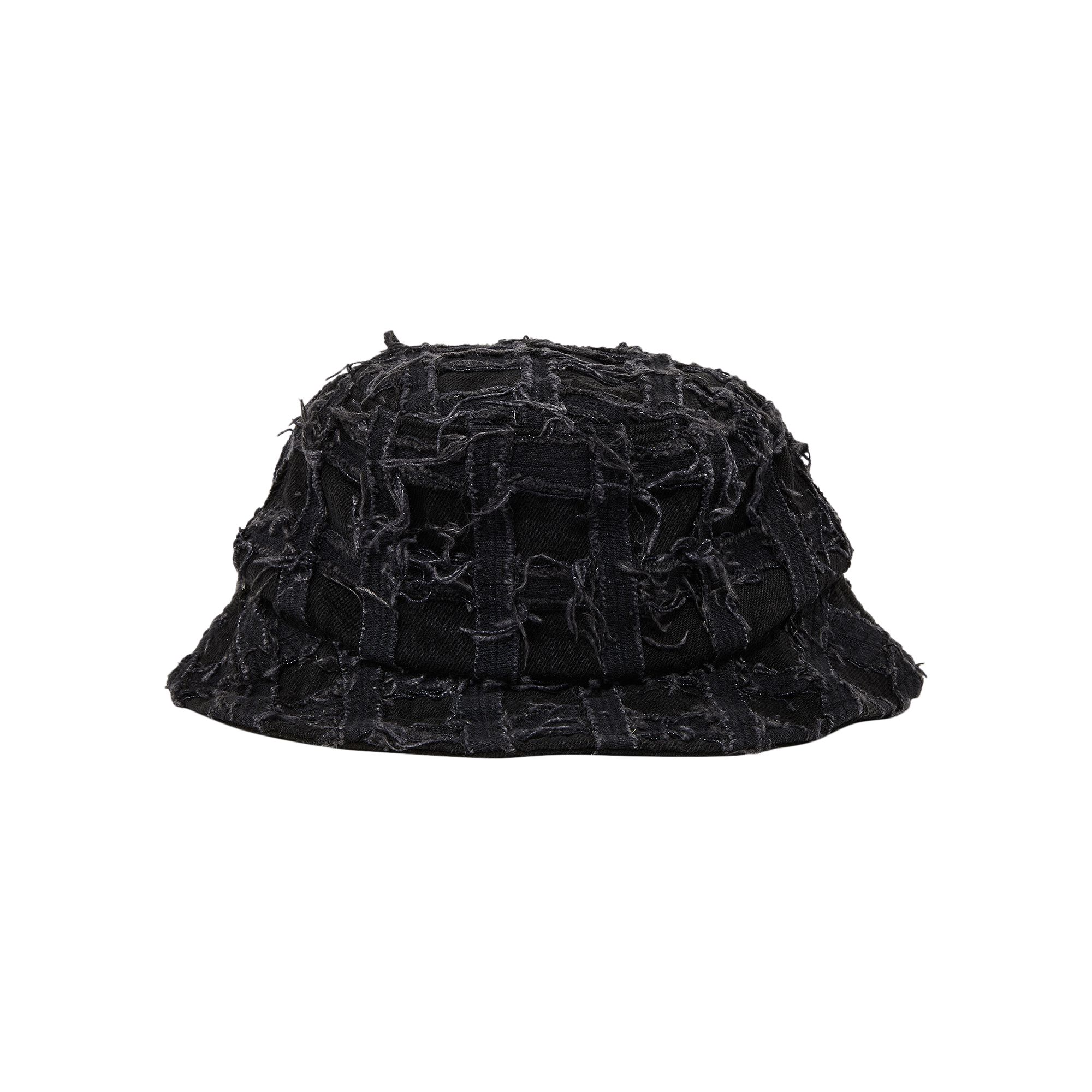 SUPREME SUPREME FRAYED PATCHWORK DENIM CRUSHER 'WASHED BLACK'