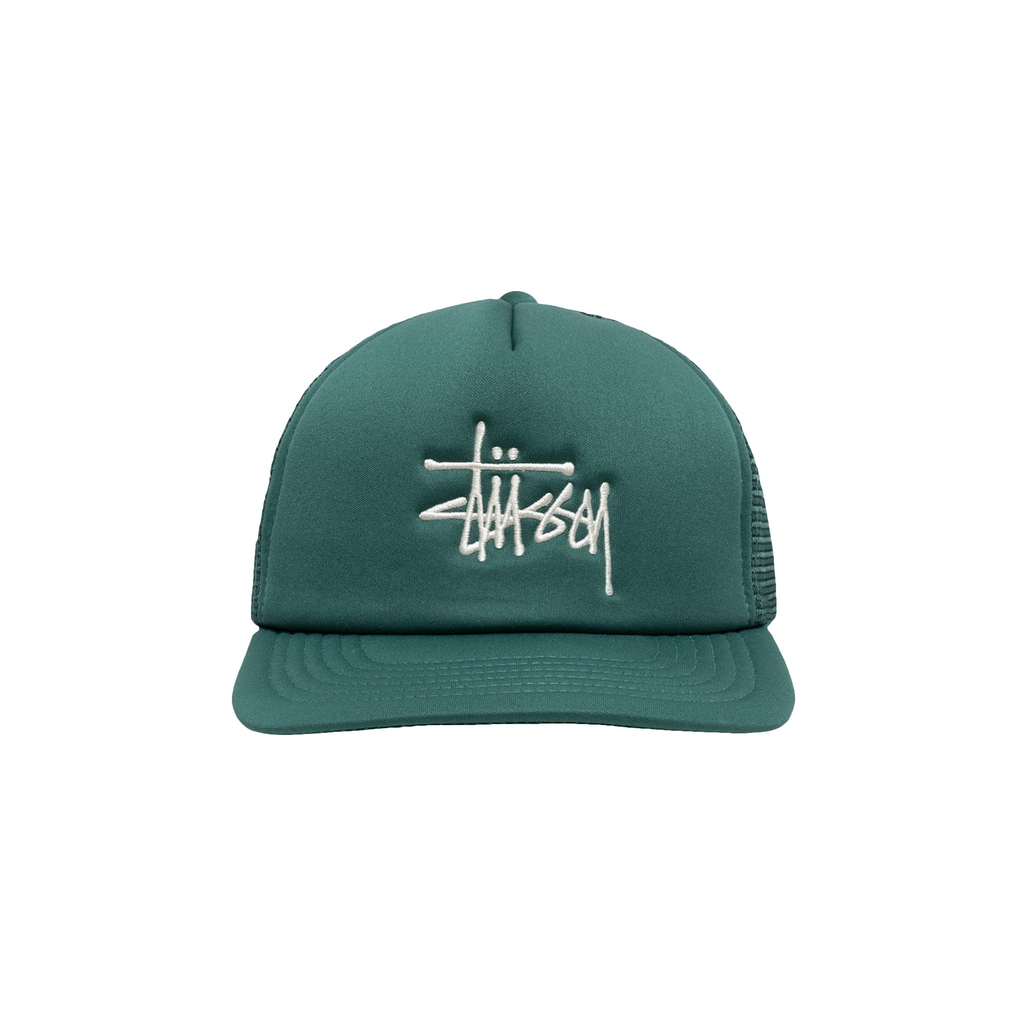 Pre-owned Stussy Big Basic Trucker Cap 'dark Teal' | Green | Men's Size Onesize