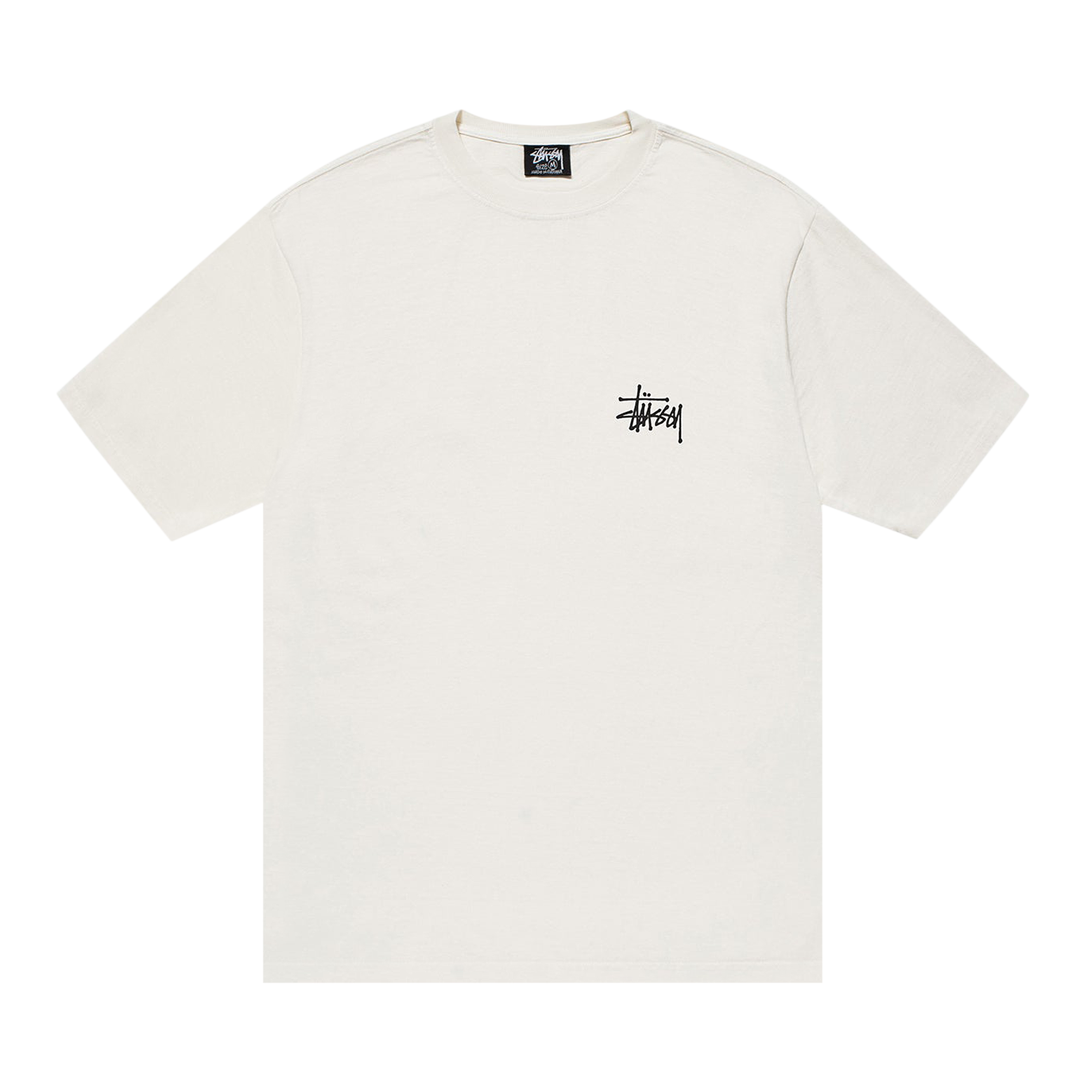 Pre-owned Stussy Basic Pigment Dyed Tee 'natural' In White