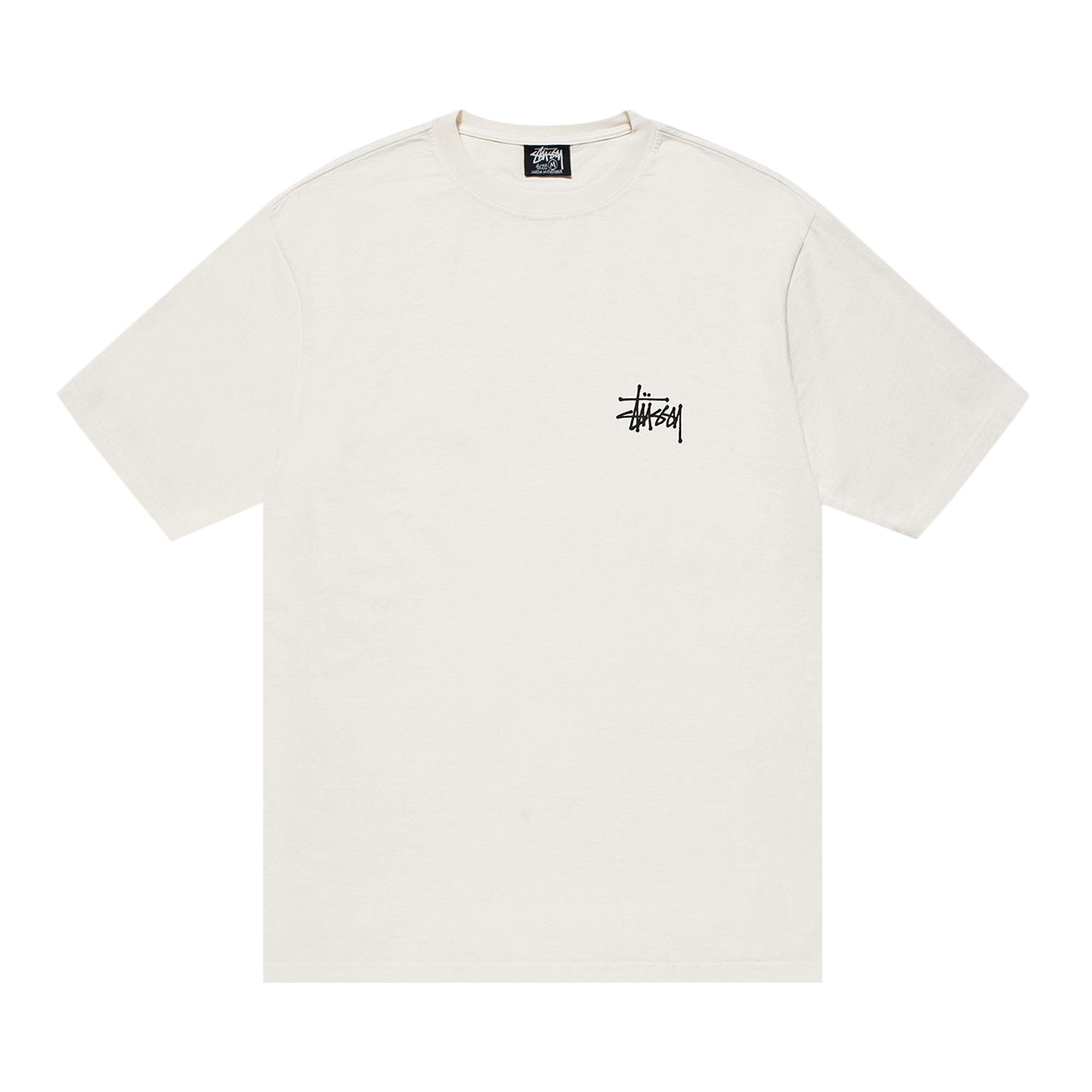 STUSSY STUSSY BASIC PIGMENT DYED TEE 'NATURAL'