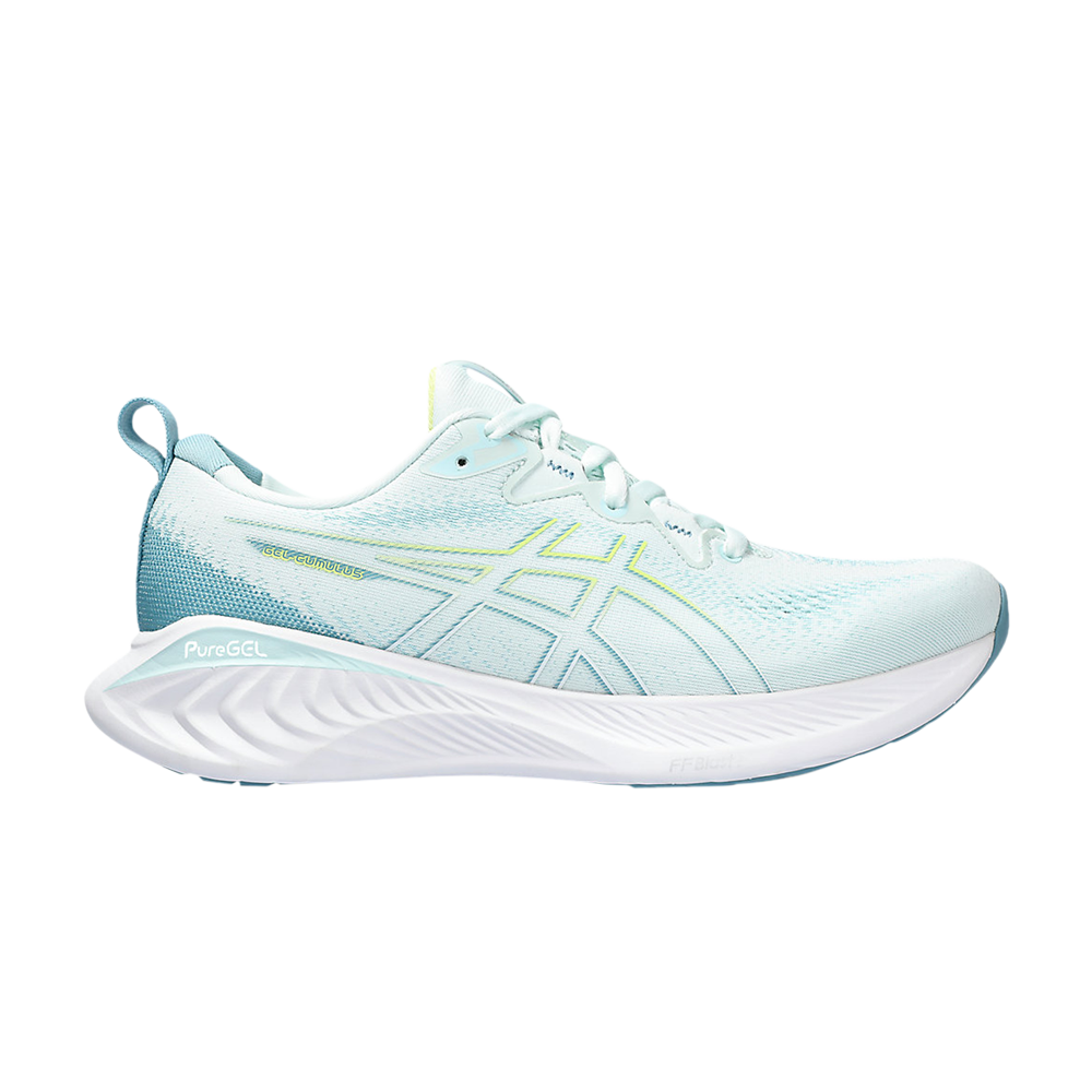 Pre-owned Asics Wmns Gel Cumulus 25 'soothing Sea Glow Yellow' In Blue