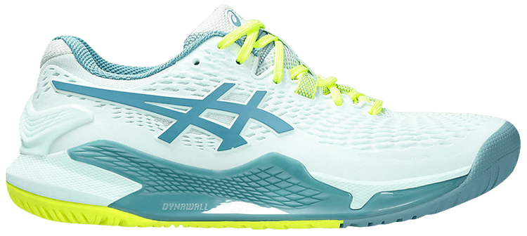 Asics Wmns Gel Resolution 9 Wide Soothing Sea Gris Blue