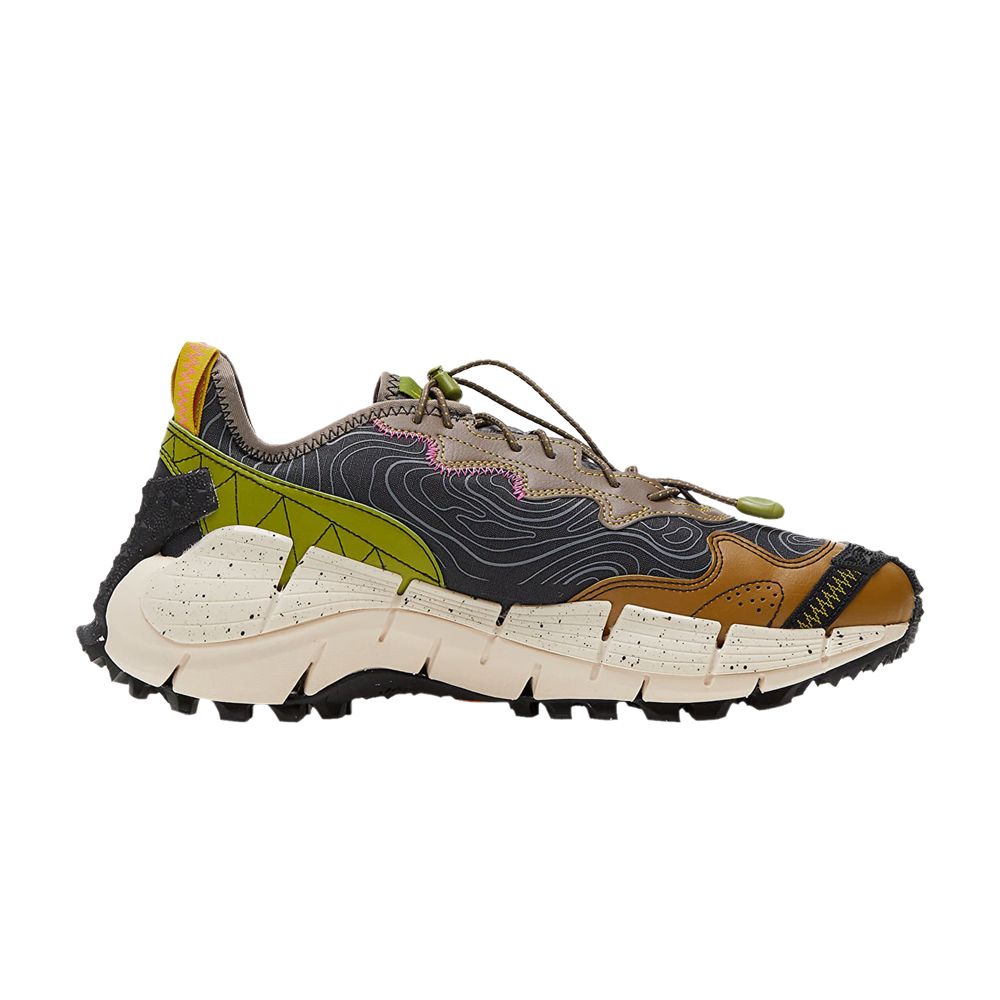 Reebok Zig Kinetica 2 Edge 'Wild Moss Sulfur Green' | Grey | Men's Size 8