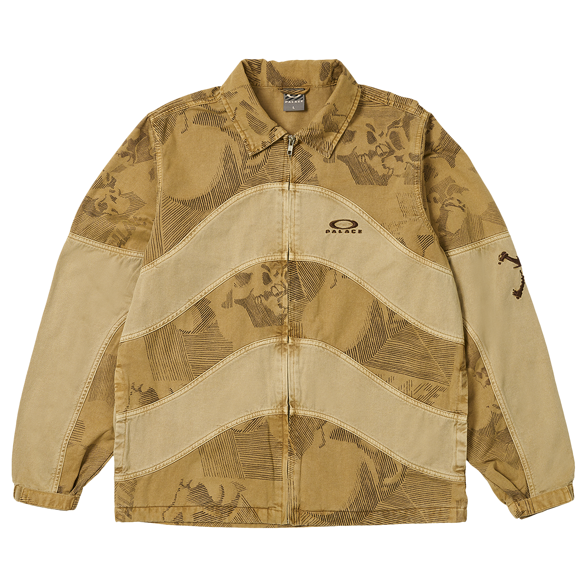 Pre-owned Palace X Oakley Gas Jacket 'sand' In Tan