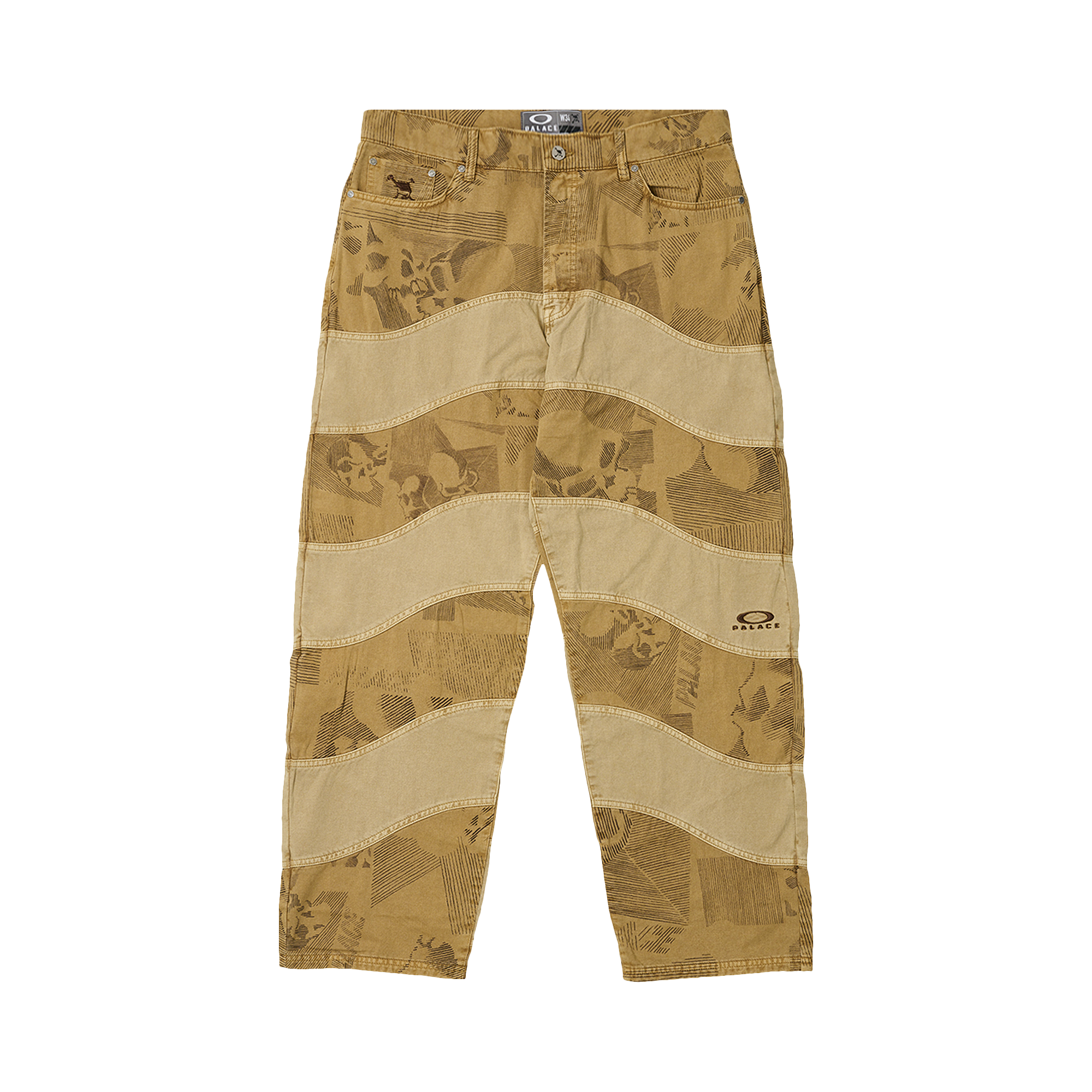 Pre-owned Palace X Oakley 5 Pocket Trouser 'sand' In Tan