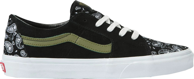Buy Sk8-Low 'Paisley - Black Green' - VN0A5KXDBLK | GOAT