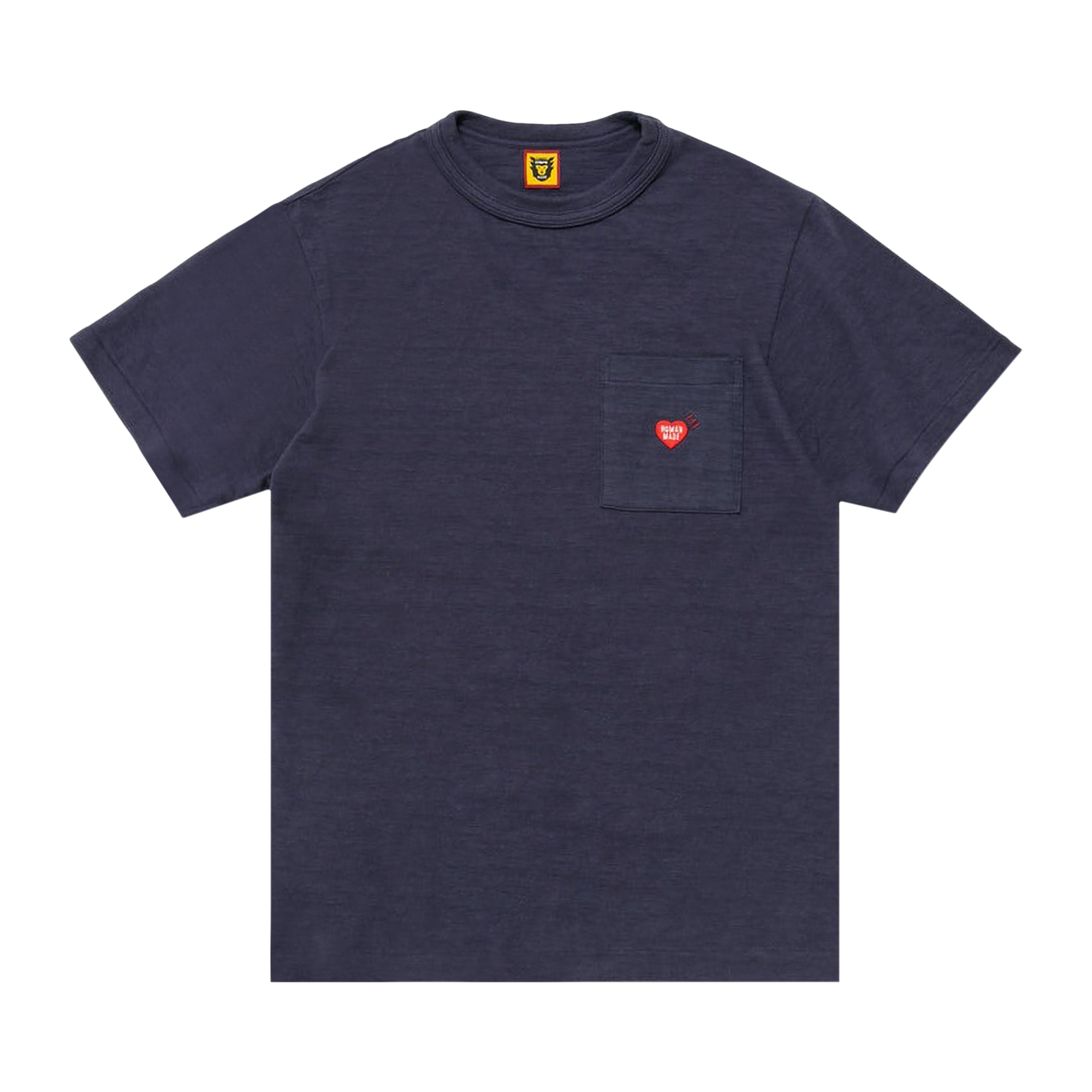 Pre-owned Human Made Pocket T-shirt #2 'navy' In Blue