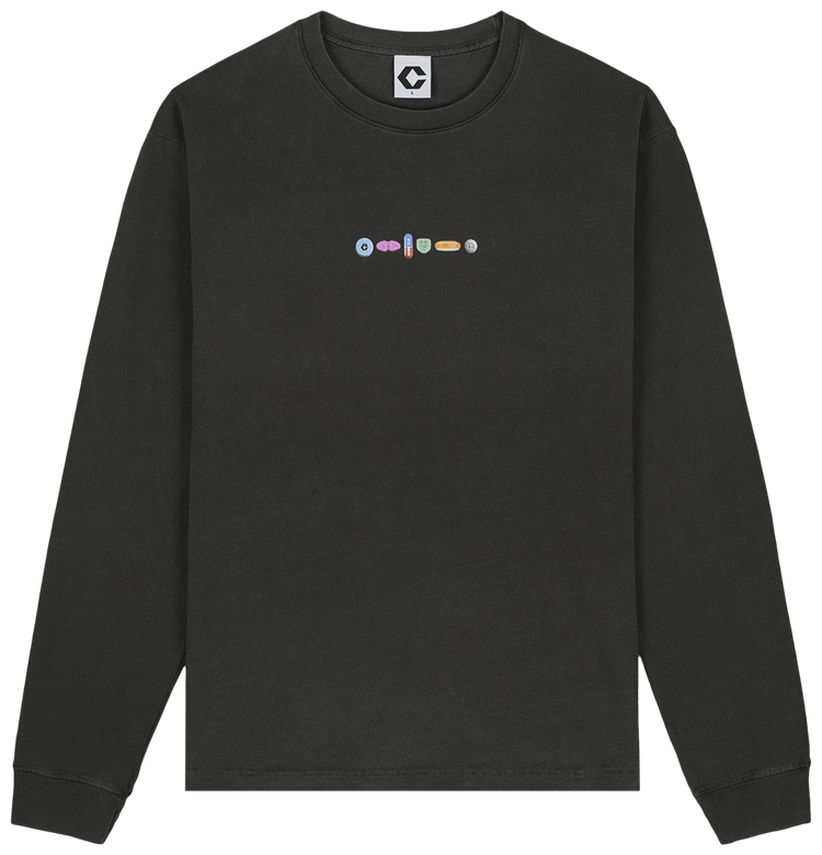 Capsule Pills Long Sleeve T Shirt Black