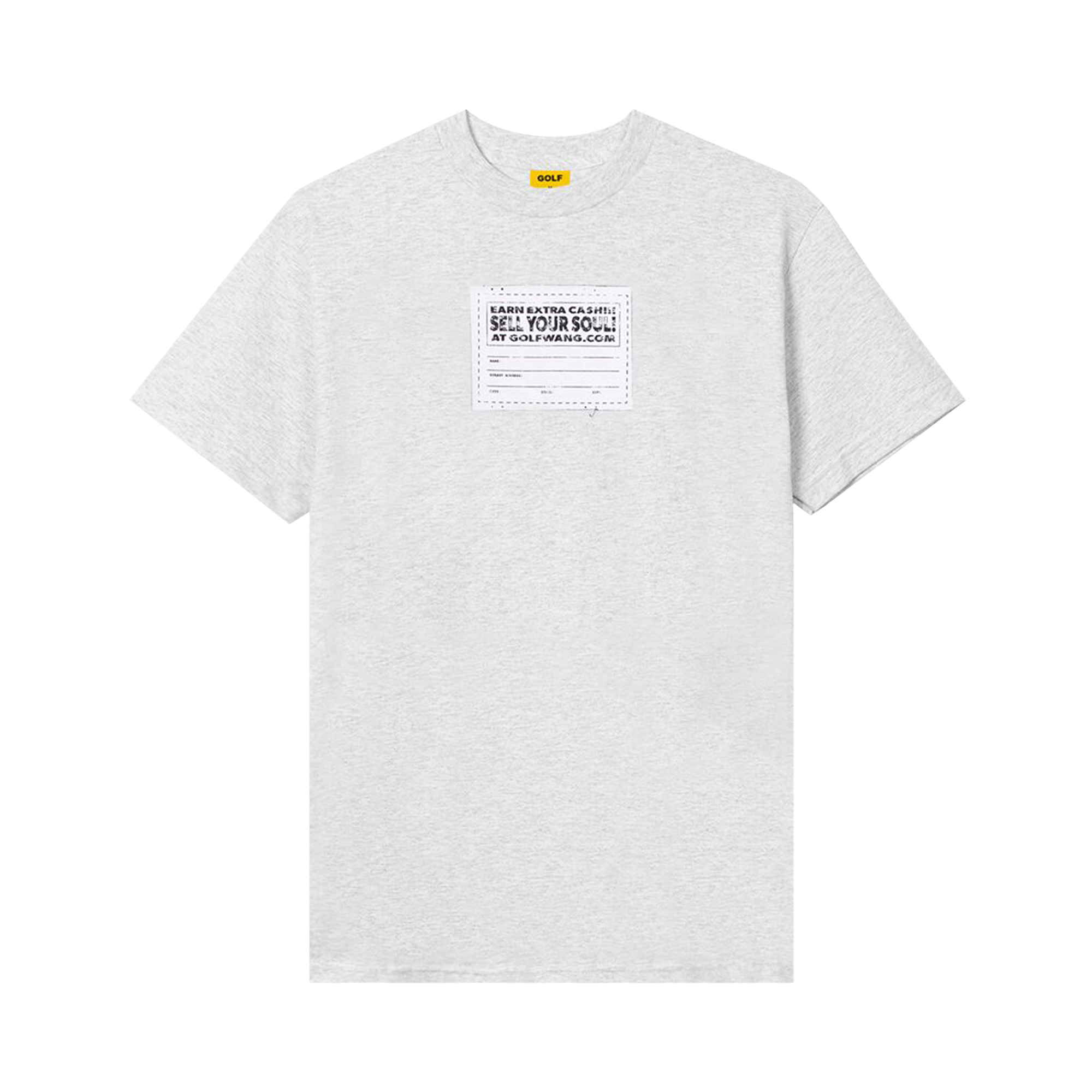 Pre-owned Golf Wang Sell Your Soul Tee 'ash' In Grey