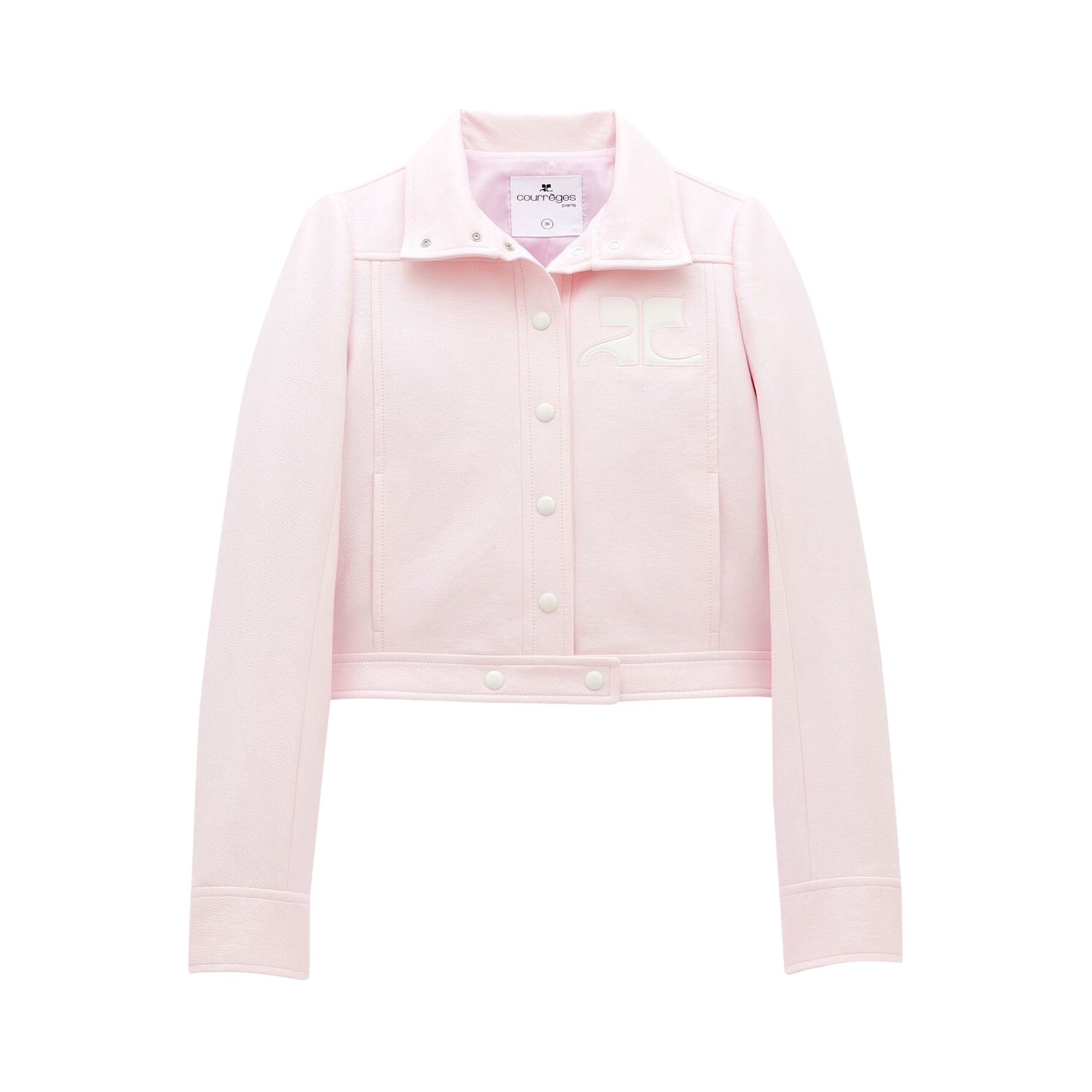 Courrèges Vinyl Jacket 'Pale Pink' | Women's Size 38