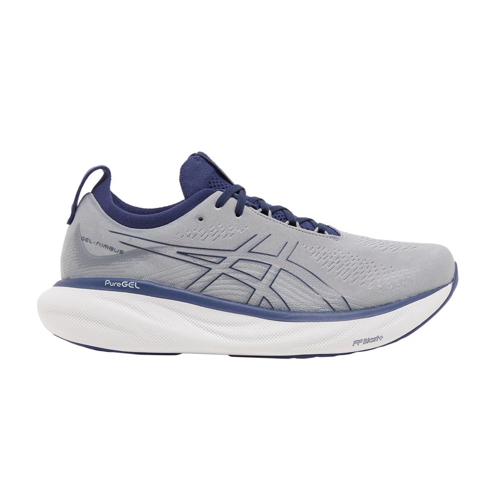 ASICS Gel Nimbus 25 'Sheet Rock Indigo Blue' | Grey | Men's Size 9.5
