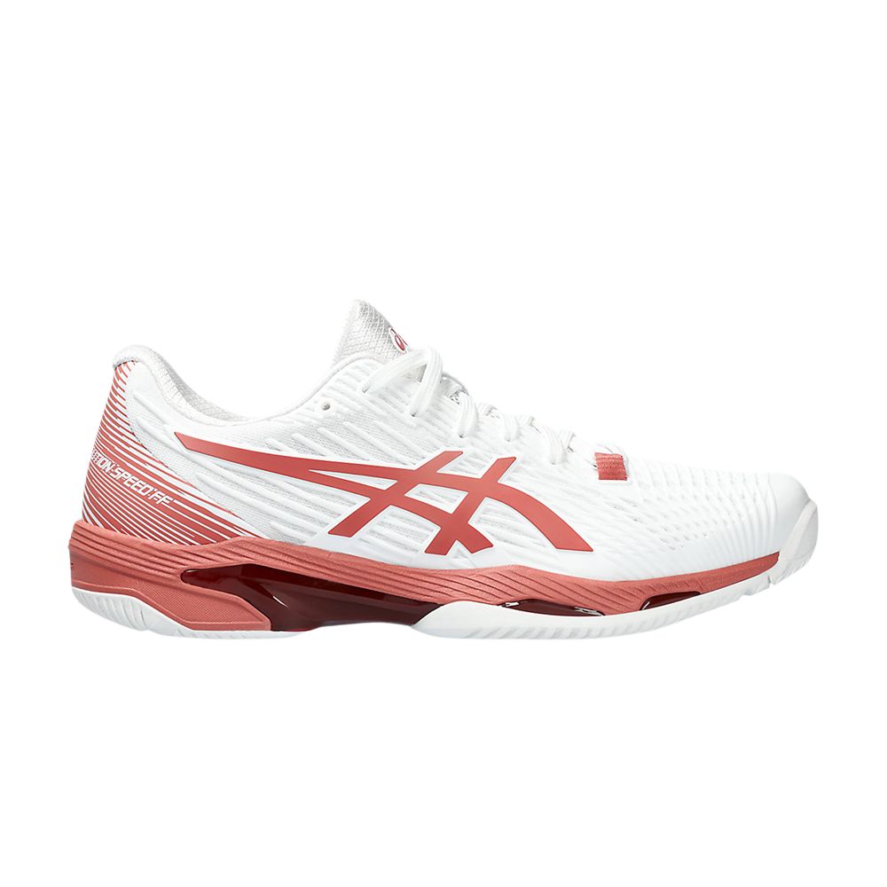 Pre-owned Asics Wmns Solution Speed Ff 2 'white Light Garnet'