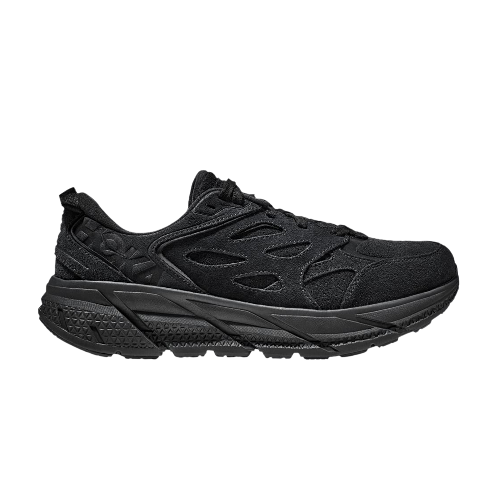Pre-owned Hoka One One Clifton L Suede 'triple Black'