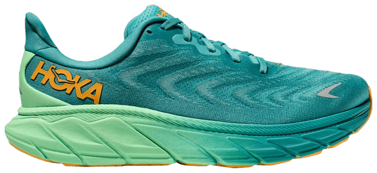HOKA Arahi 6 Ocean Mist Lime Glow