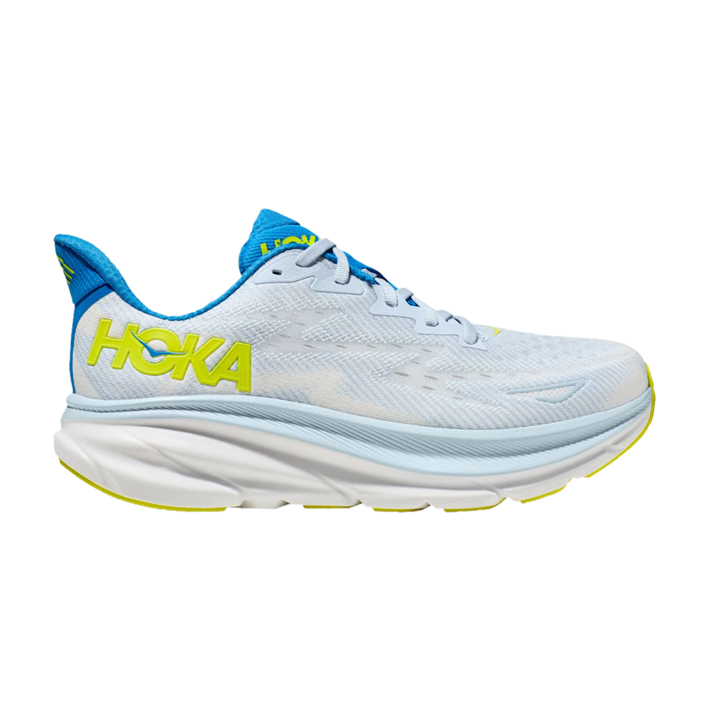 Pre-owned Hoka One One Clifton 9 'ice Water Evening Primrose' In Blue