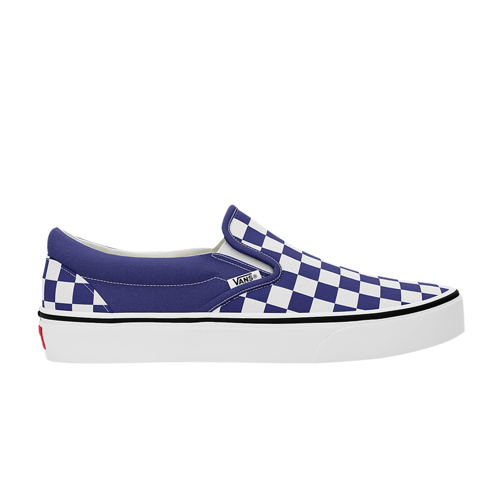 Pre-owned Vans Classic Slip-on 'checkerboard - Beacon Blue'