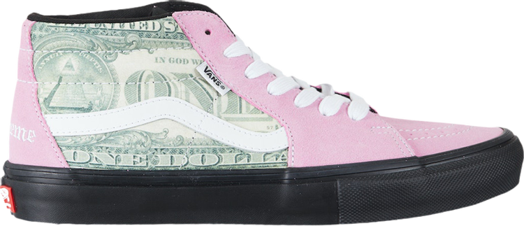 Vans Skate Grosso Mid Supreme Dollar Bill Pink Men's SIZE 11 (Brand New)