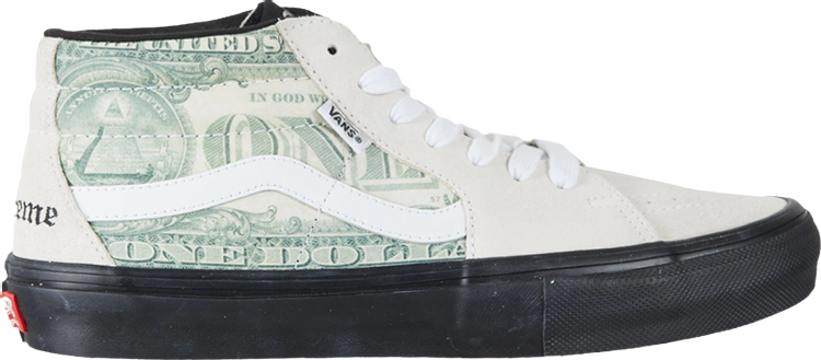Supreme x Skate Grosso Mid 'Dollar Bill - White'