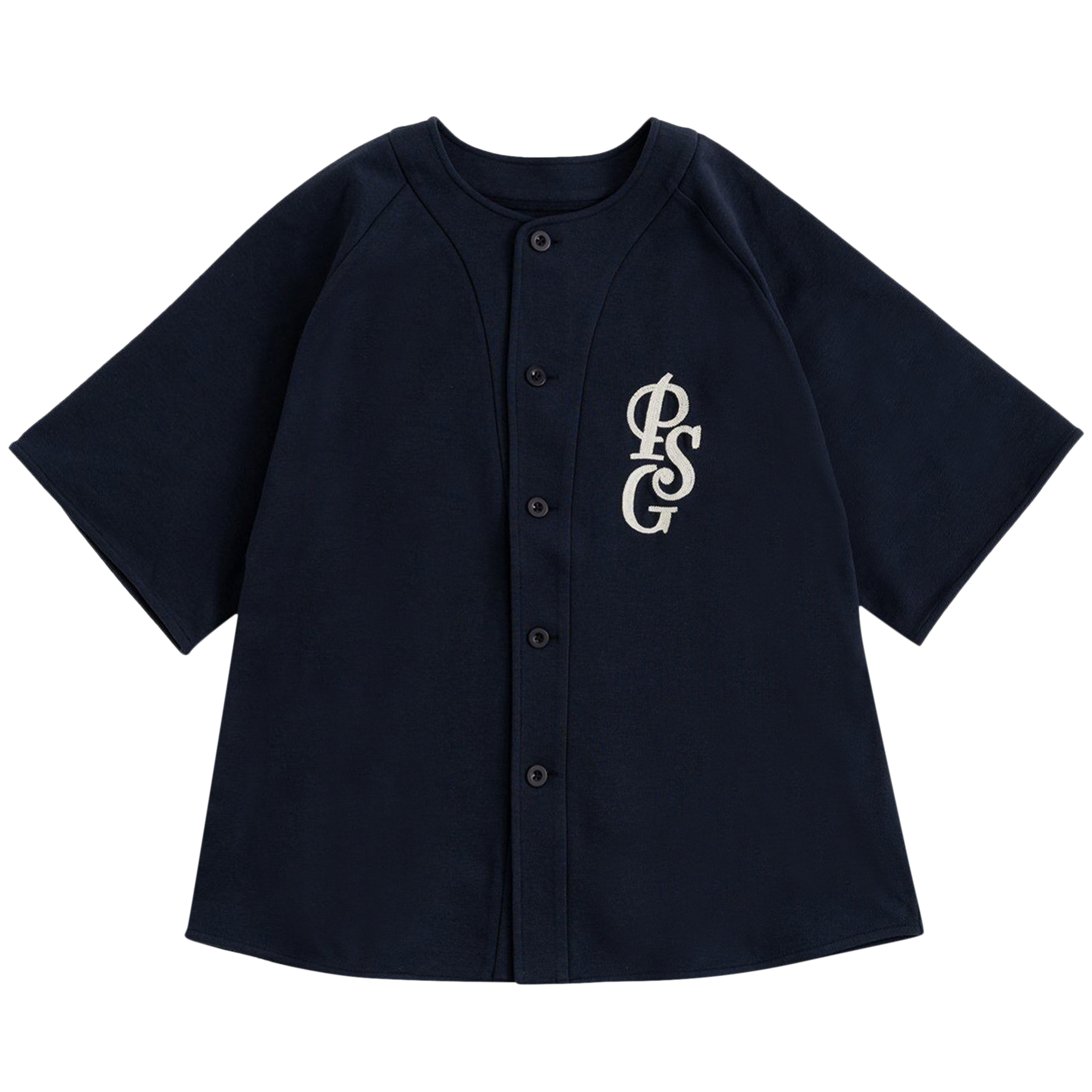 Pre-owned Paris Saint-germain X Edifice Embroidered Collared Kanoko Shirt 'navy' In Blue