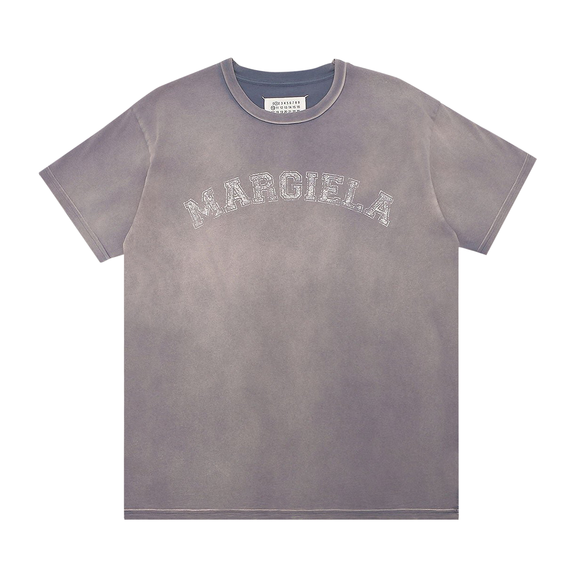 Pre-owned Maison Margiela Logo Embroidered T-shirt 'lilac' In Purple