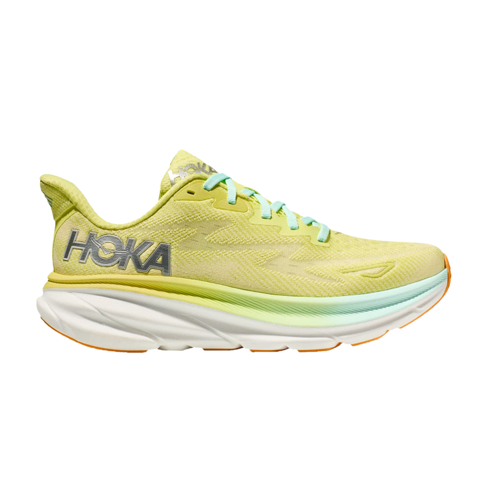Pre-owned Hoka One One Wmns Clifton 9 'citrus Glow Sunlit Ocean' In Yellow
