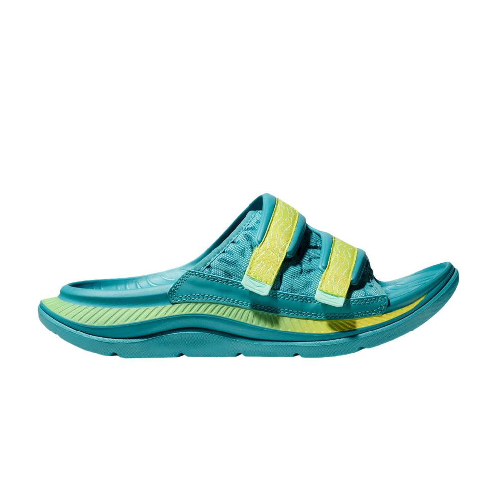 Pre-owned Hoka Ora Luxe 'ocean Mist Citrus Glow' In Blue