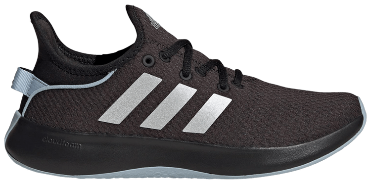 Adidas Wmns Cloudfoam Pure Black Silver Metallic