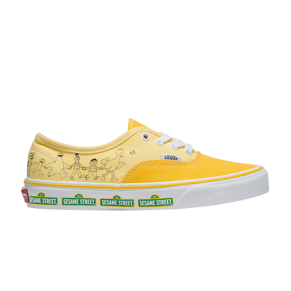 Pre-owned Vans Sesame Street X Authentic 'sesame Street Family' In Yellow