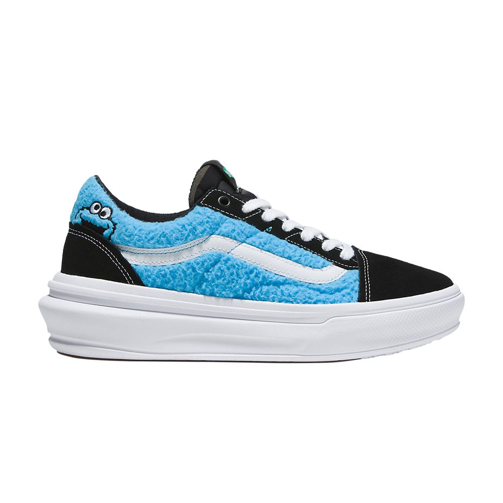 Pre-owned Vans Sesame Street X Old Skool Overt Comfycush 'cookie Monster' In Blue