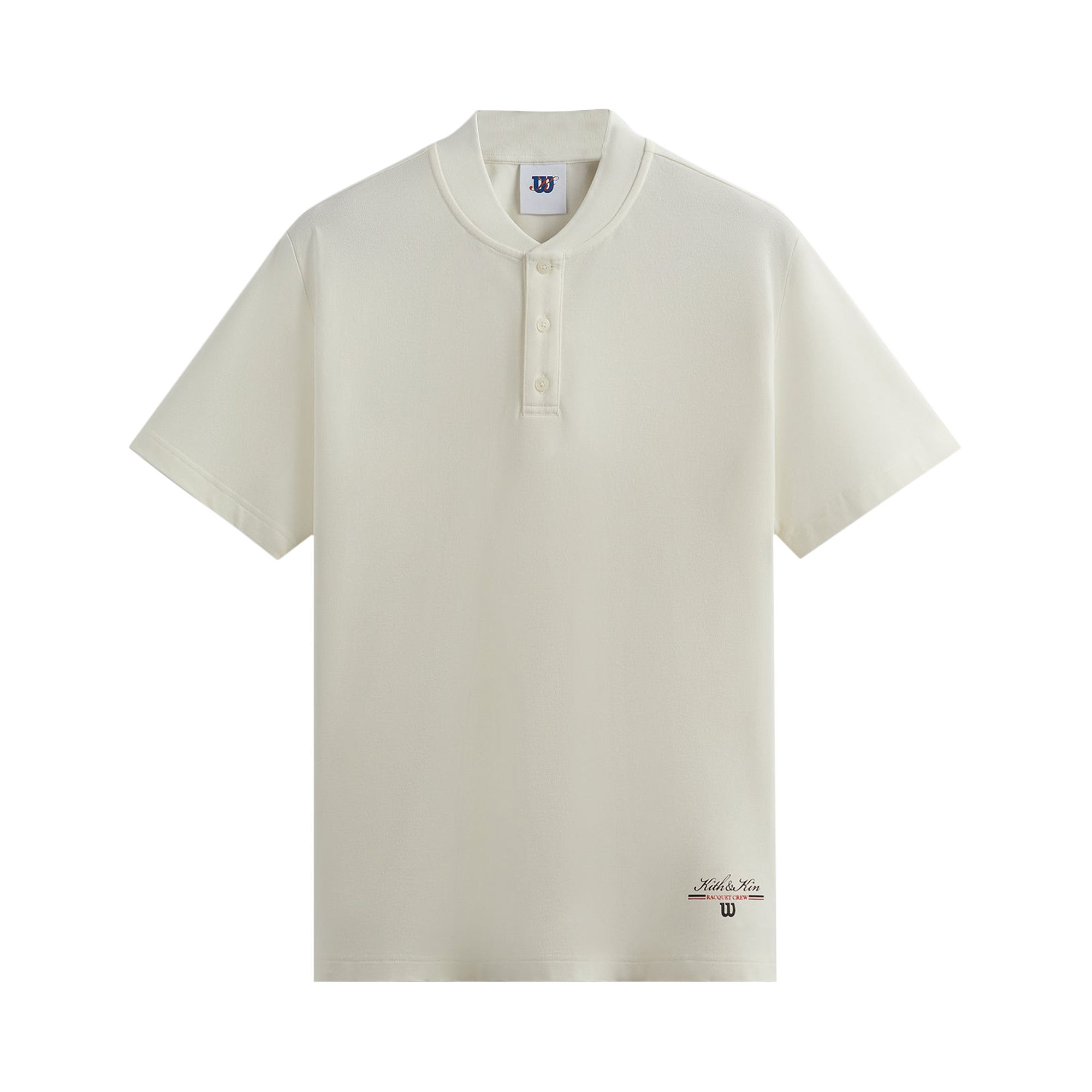 Kith For Wilson Pique Pearson Henley Pullover 'Cloud' | Cream | Men's Size L