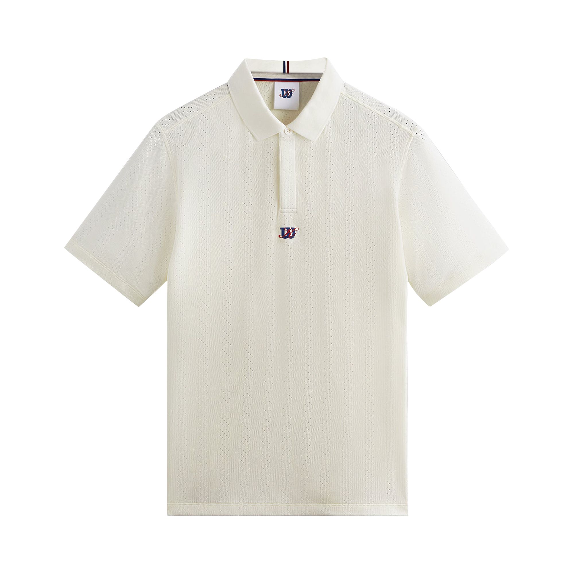 Pre-owned Kith For Wilson Game Point Seamless Polo 'white Alyssum' In Cream