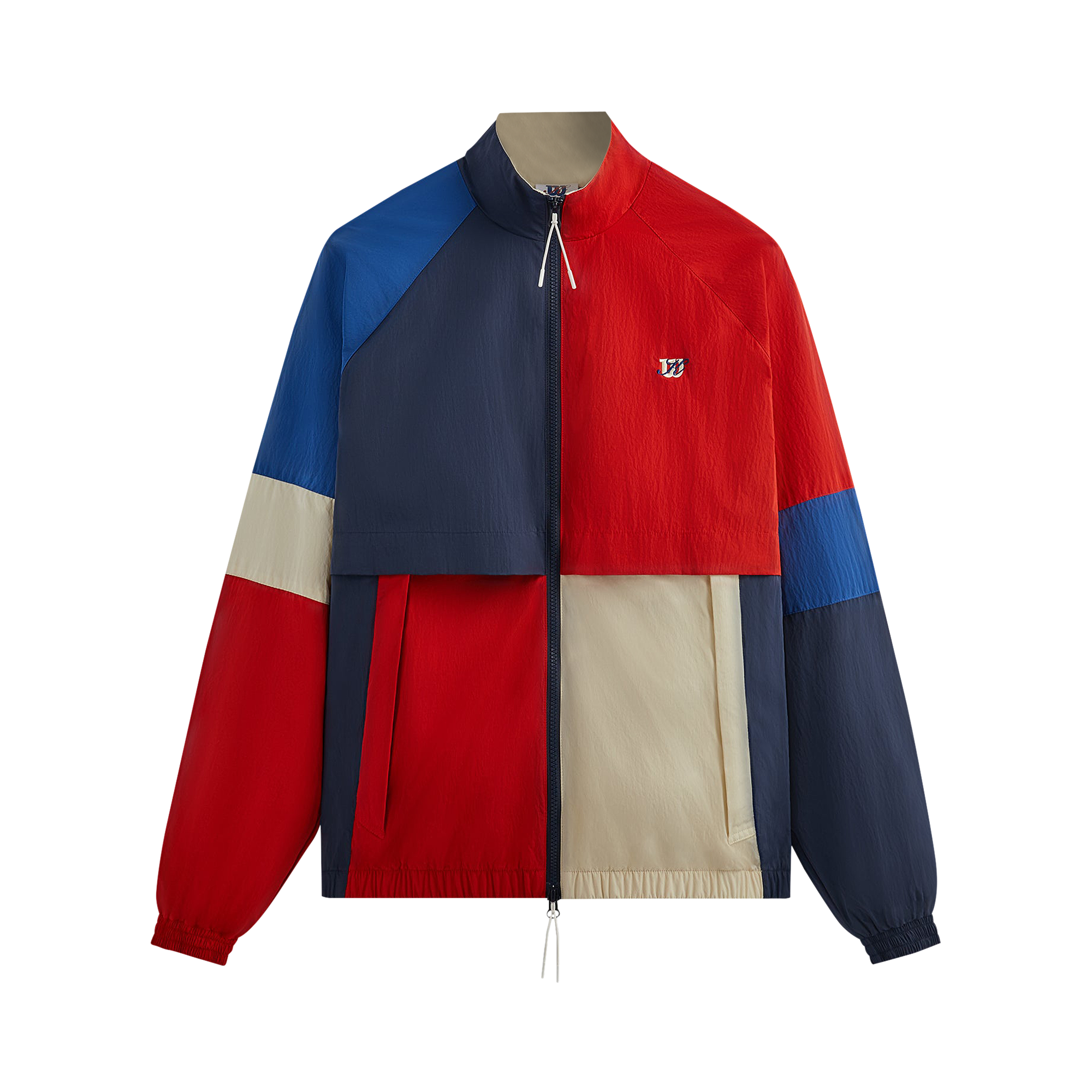 Pre-owned Kith For Wilson Court Panelled Track Jacket 'clay Court' In Multi-color