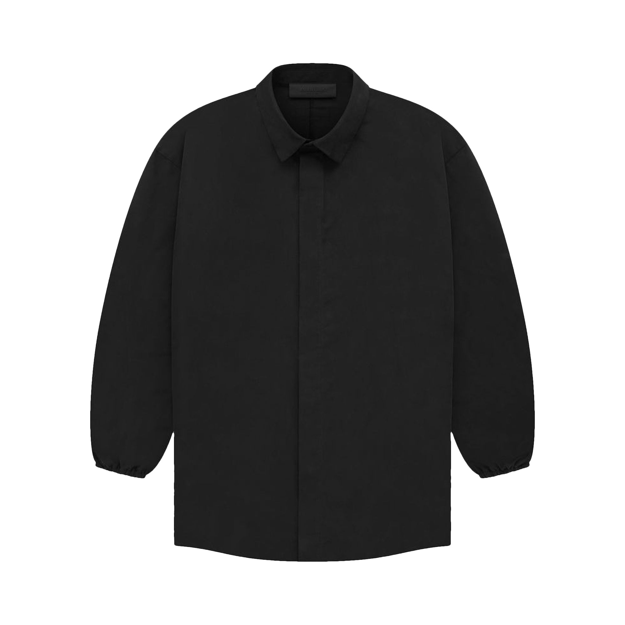 Pre-owned Essentials Fear Of God Button Down Shirt 'black'