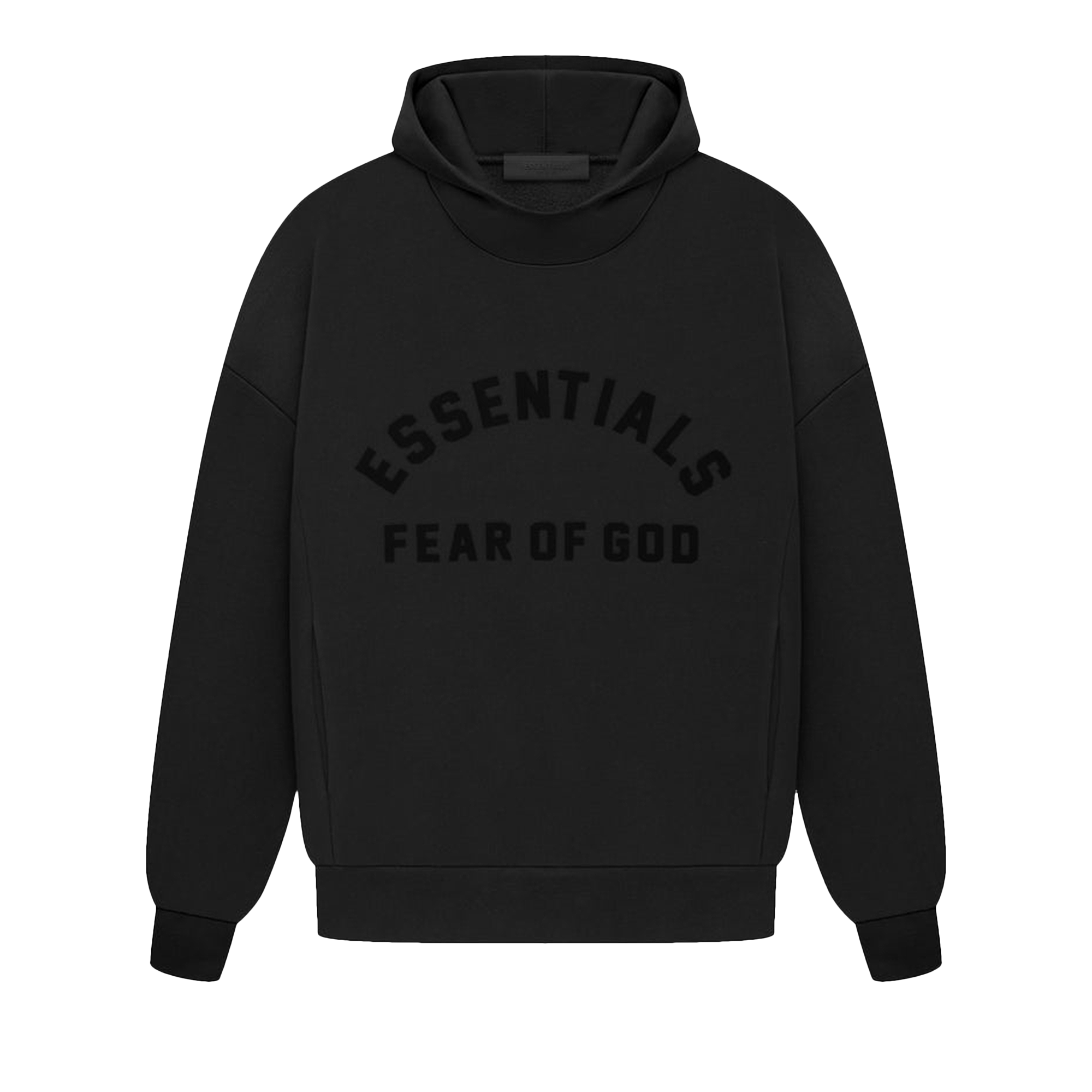 Pre-owned Essentials Fear Of God  Hoodie 'jet Black'