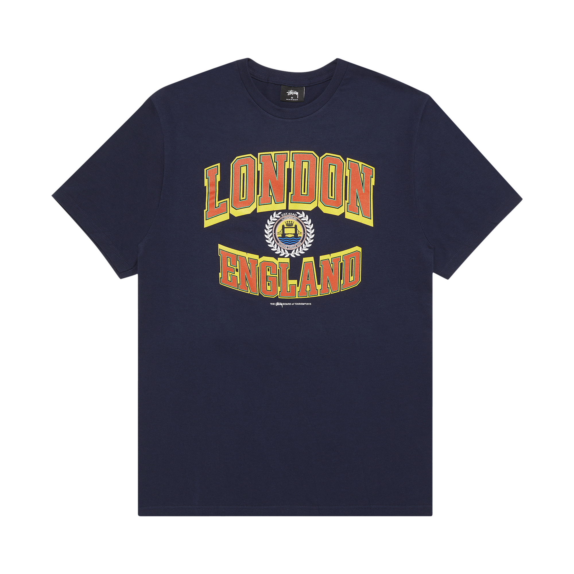 Pre-owned Stussy London England Tee 'navy' In Blue