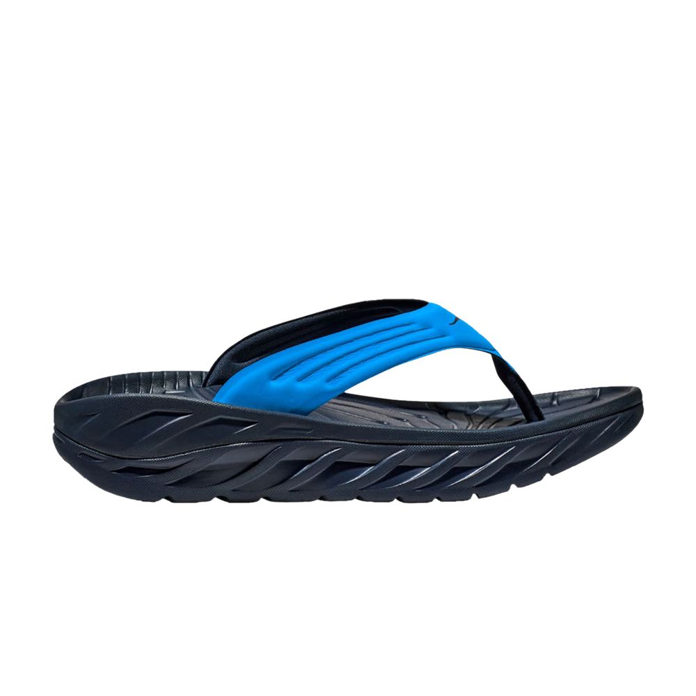 Pre-owned Hoka Ora Recovery Flip Slide 'diva Blue Outer Space'
