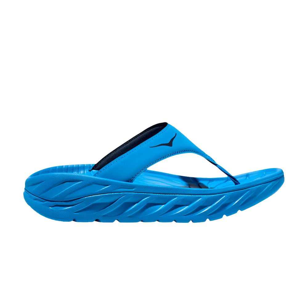 Click to view more detailed imagery on our partner's website Pre-owned Hoka Wmns Ora Recovery Flip Slide 'diva Blue'