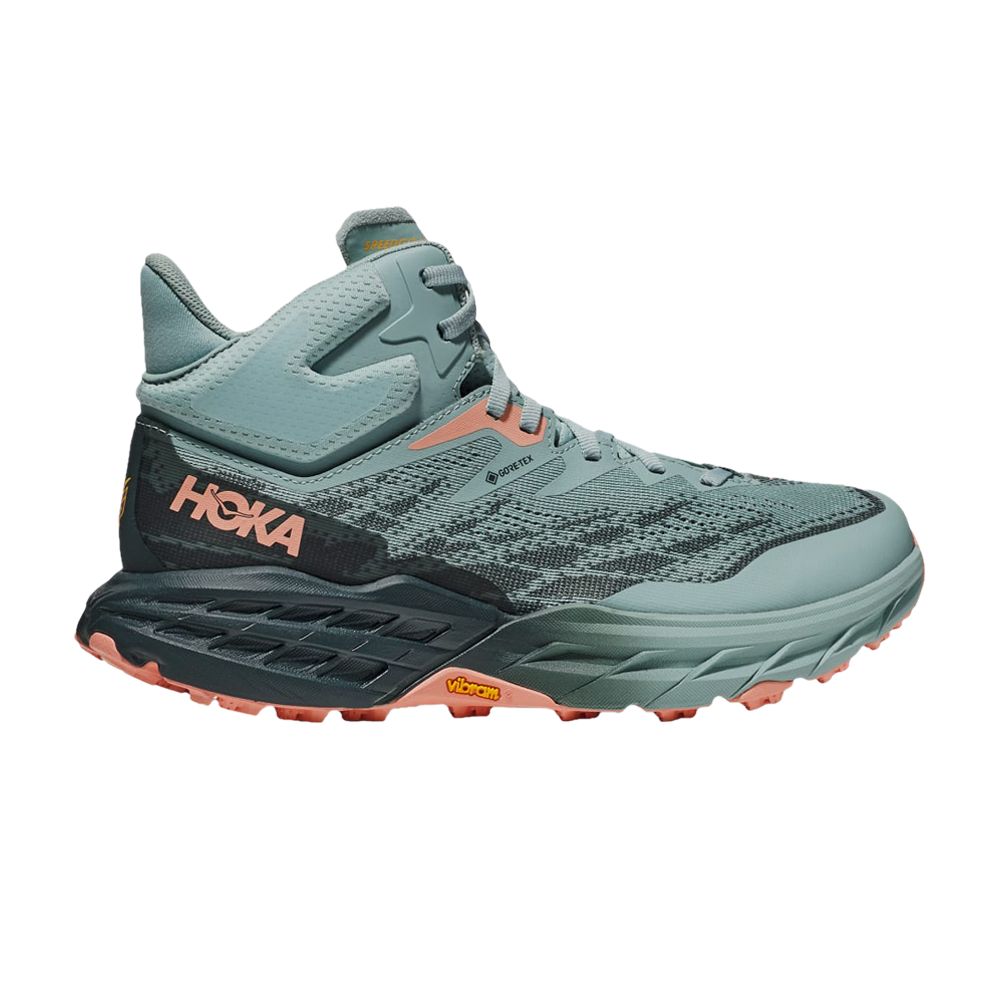 Pre-owned Hoka Wmns Speedgoat 5 Mid Gore-tex 'agave Spruce' In Green