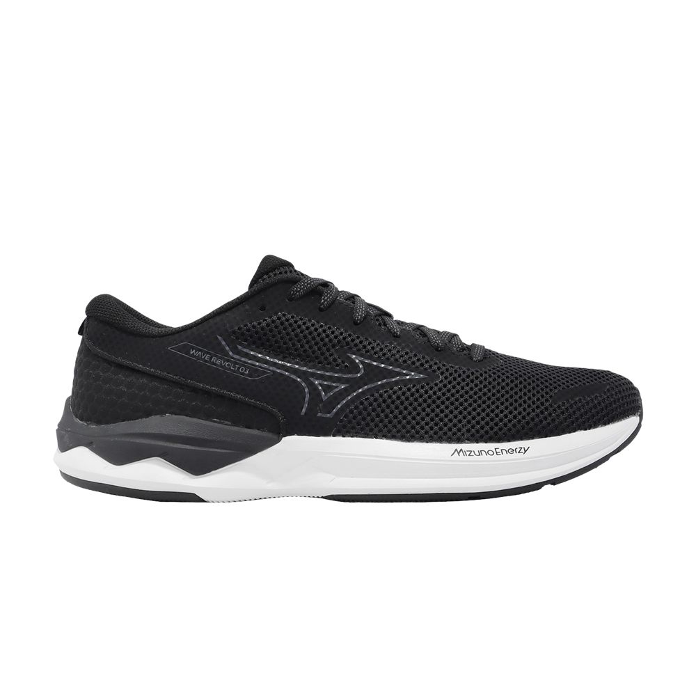 Pre-owned Mizuno Wave Revolt 3 'black White'