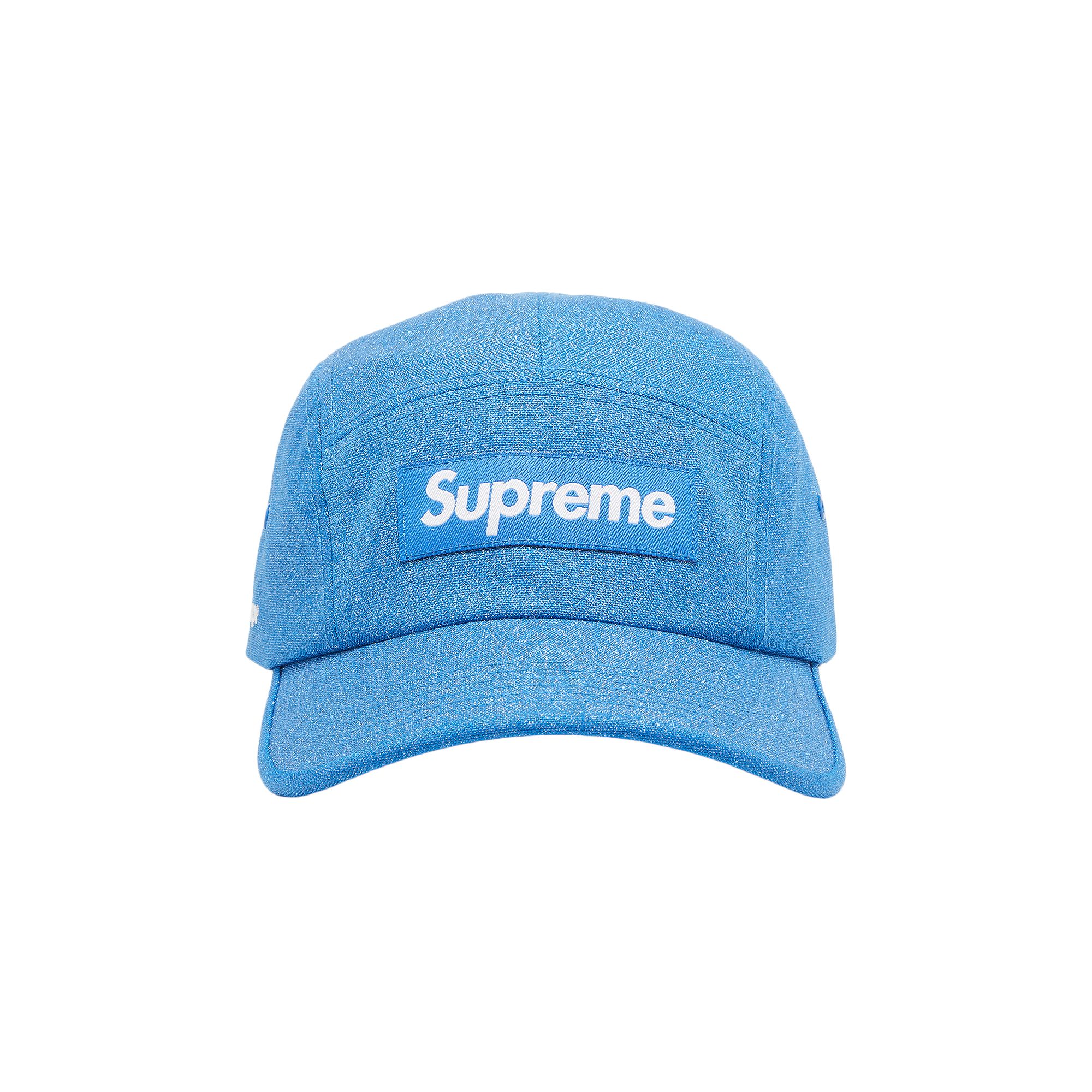 Pre-owned Supreme Glitter Cordura Camp Cap 'light Royal' | Blue | Men's Size Onesize
