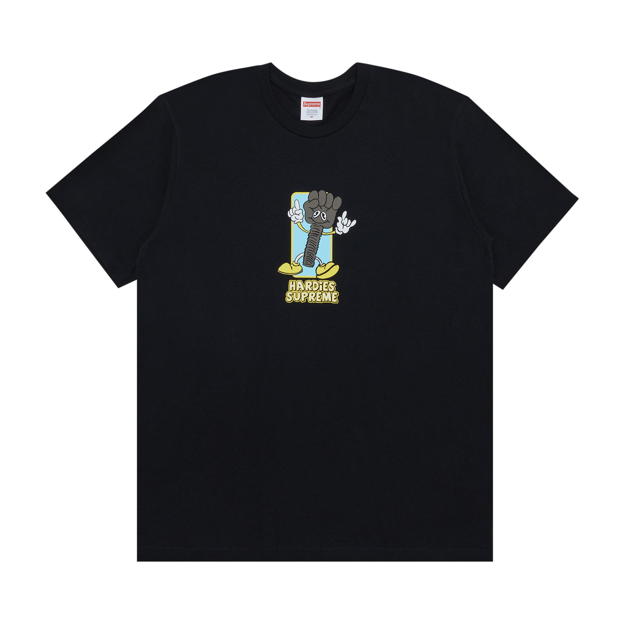 SUPREME SUPREME X HARDIES BOLT TEE 'BLACK'