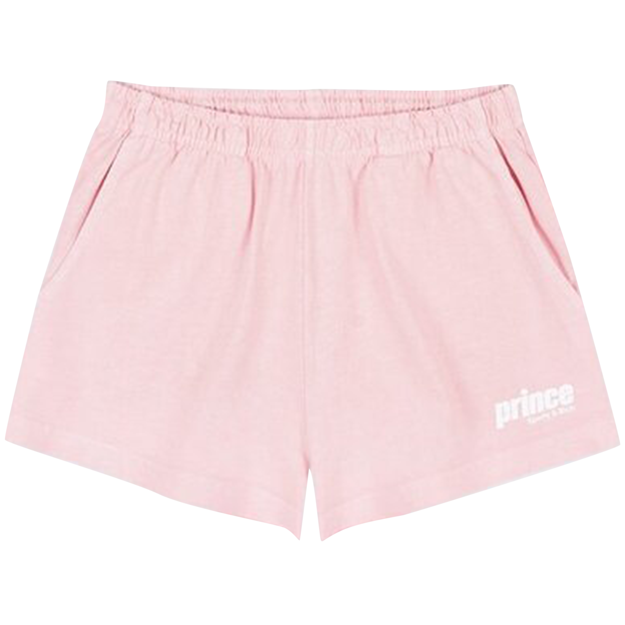 Pre-owned Sporty And Rich Sporty & Rich X Prince Sporty Disco Shorts 'baby Pink/white'